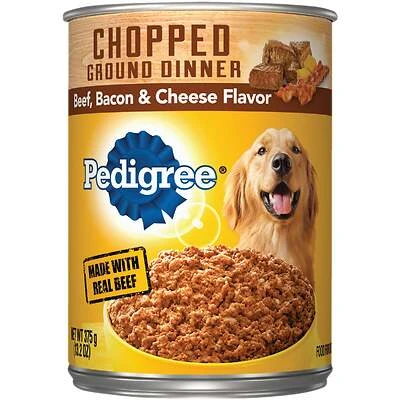 Canned Dog Food, Chunky Beef, Bacon & Cheese, 13.2 oz. Can