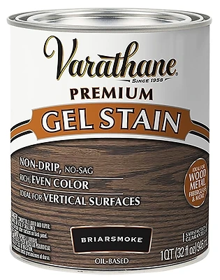 Varathane 358173 Gel Wood Stain, Briarsmoke, Quart