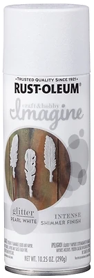 Imagine Craft & Hobby 10.25 Oz. Intense White Glitter Spray Paint