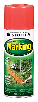 Specialty Marking Spray Paint, Fluorescent Red, 11-oz.
