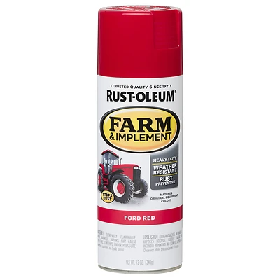12 Oz. Ford Red Farm & Implement Spray Paint - Gloss Finish