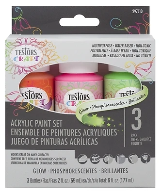 Testors 297610 Craft Paint Set, Decor, 2 oz Bottle