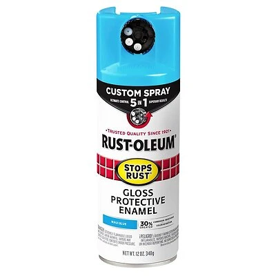 Rust-Oleum 376907 Stops Rust Spray Paint, Gloss Maui Blue, 12 oz.