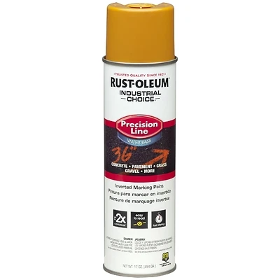 Rust-Oleum 203033 Industrial Choice Field Marking Paint, Caution Yellow, 17 Oz