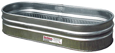 Stock Tank, Galvanized, 2 x 1 x 6 Ft., 70 Gallons