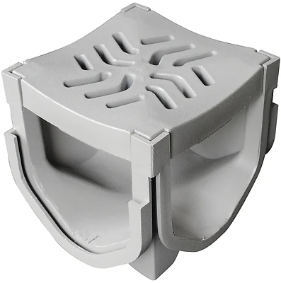 Fernco FSDP-QUAD 4-Way Storm Drain Corner Connector, 3 & 4 In. Pipe