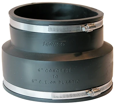 Pipe Fitting, Flexible Coupling, 6 x 6 In.