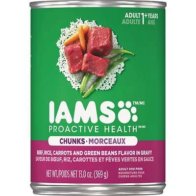 Dog Food, Savory Beef & Rice, 13.2 oz. Can