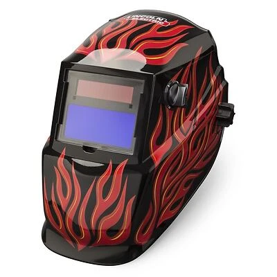 Auto Darkening Helmet, Lightweight Red Steel