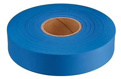 600 Ft. X 1 In. Blue Flagging Tape - Durable Plastic For Marking Trails