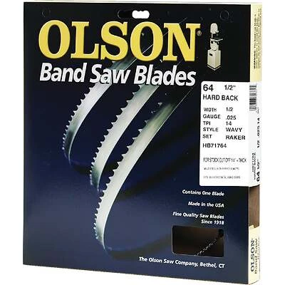 64-1/2 In. X 1/2 In. 14 Tpi Wavy Hard Back Band Saw Blade - Pack Of 5