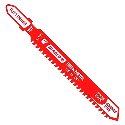 3-3/5 Inch 10 Tpi Carbide T-shank Jig Saw Blade For Thick Metal