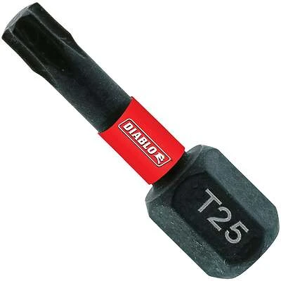 T25 Torx 2 Inch Power Impact Screwdriver Bit - Model Dt252p1
