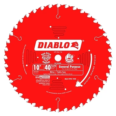 Ultimate General Purpose Circular Saw Blade, 40-Tooth x 10-In.