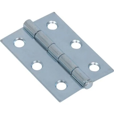 2-1/2" Light Narrow Hinge With Removable Pin, Zinc Plated Hillman Door Hinges