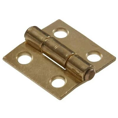 1" Light Narrow Hinge Fixed Pin, Brass Finish, Model 851730