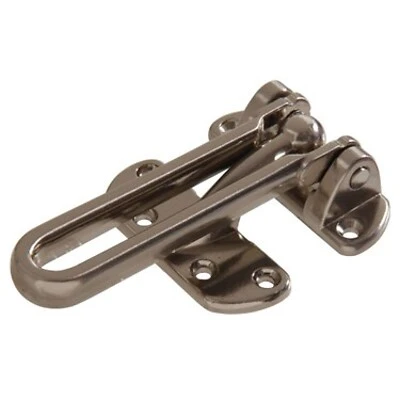 851211 Satin Nickel Door Security Guard For Enhanced Home Safety