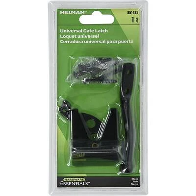 851365 Automatic Universal Gate Latch With Black Finish