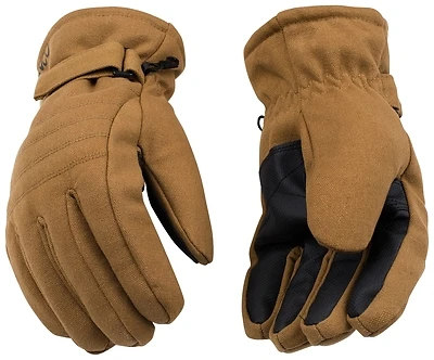 Kinco 1170-M Ski Gloves, Brown Canvas, Medium