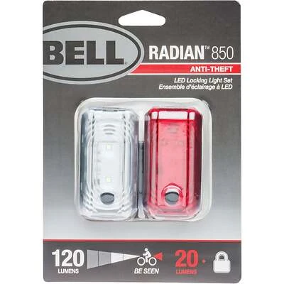 Bell Radian 850 7161528 Bike Light Set, Headlight and Taillight