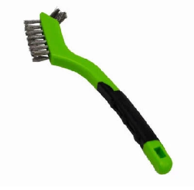 Scratch Brush, Plastic Handle, Stainless Steel Bristles, 3 x 7 Rows