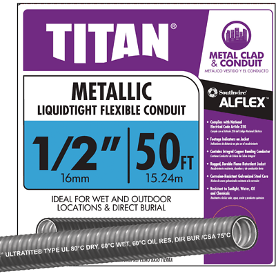 1/2 In. X 50 Ft. Liquidtight Flexible Metal Conduit