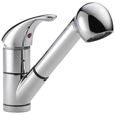 Kitchen Faucet With Pull-Out Spray, Single-Lever, Chrome