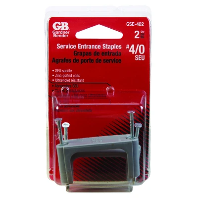 Gardner Bender GSE-402 SEU Cable Staples, #4, 2-Pack