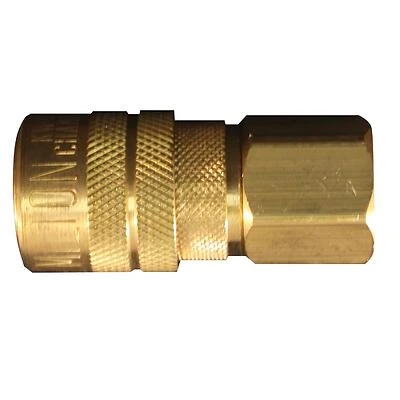 Compressor Coupler, Brass, M-Style, Female, 3/8 In. NPT
