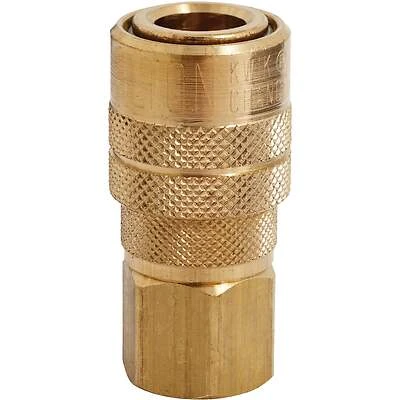 Compressor Coupler, Brass, M-Style, Female, 1/4 In. NPT