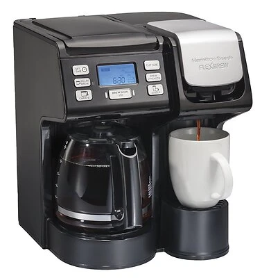 Hamilton Beach 49902 FlexBrew Trio Coffee Maker, 12 Cup, 56 Oz, Black