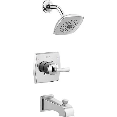 Monitor 14 Single Handle Tub And Shower Faucet + Showerhead, Chrome