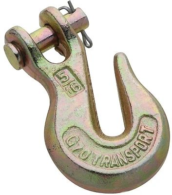 National Hardware N282-087 Clevis Grab Hook, Yellow Chrome, 5/16 In.