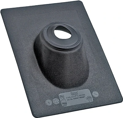 No-calk 2 In. Thermoplastic Roof Pipe Flashing With 18 In. Base