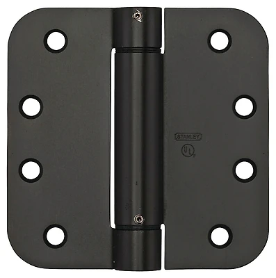 Spring Door Hinge, Adjustable, Bronze, 4 In.