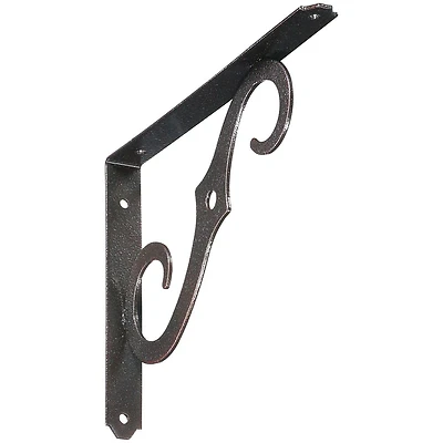 10 x 7 In. Antique Bronze Ornamental Shelf Bracket