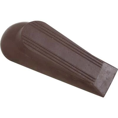 Door Stop, Wedge, Brown, 5 In.