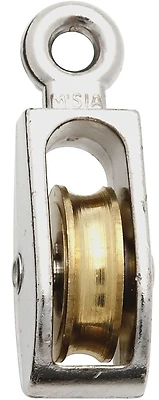 National Hardware N223-404 Fixed-Eye Single Pulley, 1 In, 40 Lb