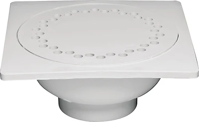 Oatey 43637 PVC Bell Trap Drain, Schedule 40 DWV, 6 x 6 In.