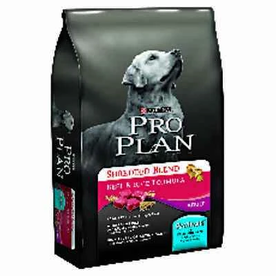 Dry Dog Food with Shredded Beef and Rice, 6 Pounds Bag