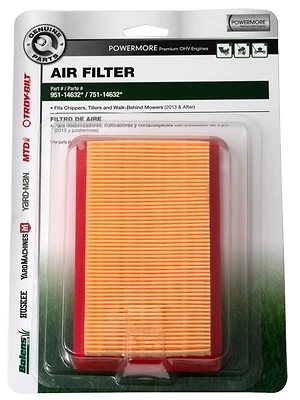 Air Filter For Powermore And 159cc Premium Ohv Engines - Model 490-950-y049