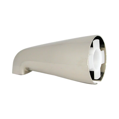 Tub Spout Less Diverter, Universal, Brushed Nickel