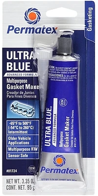Ultra Blue Rtv Silicone Gasket Maker 3.0 Oz Tube, Model 81724, 1 Pk