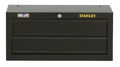 Stst22621bk 26-inch 2-drawer Black Steel Middle Tool Chest