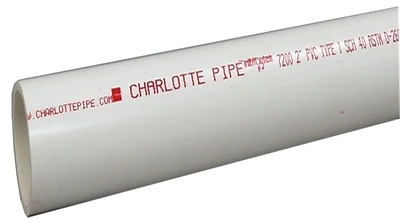 2 In. X 10 Ft. Schedule 40 Pvc Dwv Plain End Pipe - 280 Psi