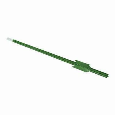 CMC TP125PGN060 T-Post, 6 Ft, Steel, Green/White, Studded
