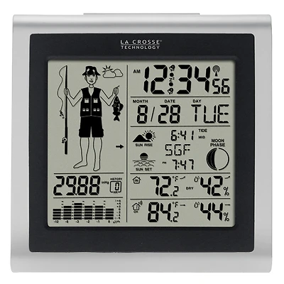 La Crosse 308-1451 Wireless Fisherman Forecast Station, LED Display