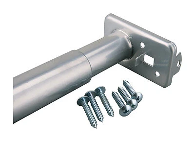 Pro 30 In. L X 1 In. D Adjustable Platinum Steel Closet Rod