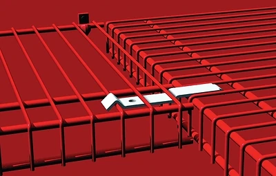 3 Inch Corner Support Bracket For Ventilated Wire Shelving - White Epoxy Coated Steel