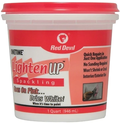 Red Devil 0574 Onetime Lightweight Latex Spackling, 1 Qt.